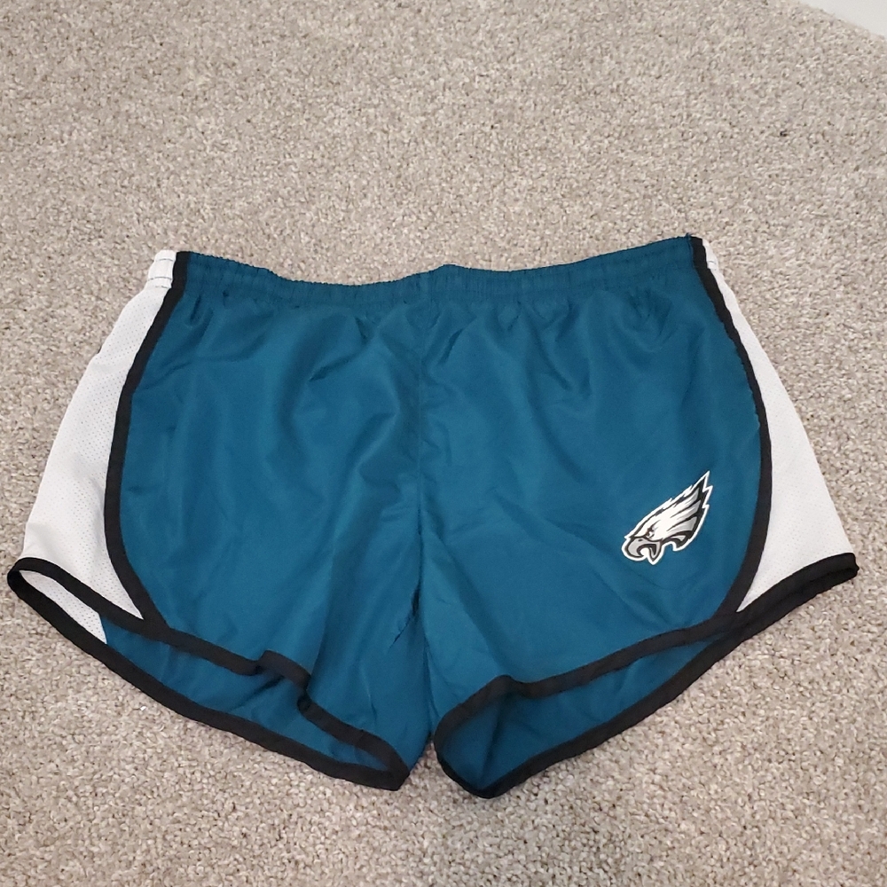 Philadelphia Eagles NFL Green and White Athletic Shorts